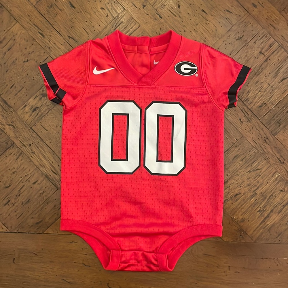 UGA Bulldogs onesie jersey by Nike.